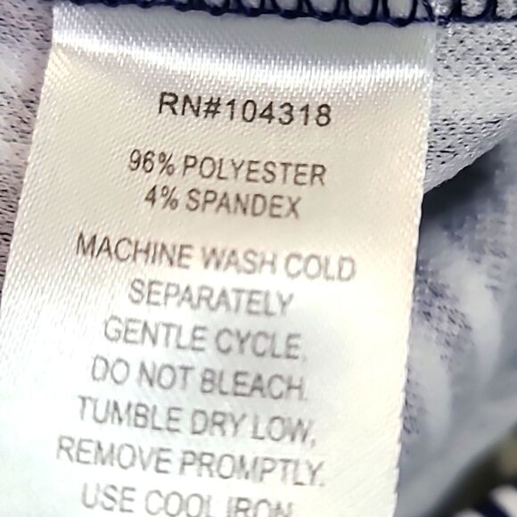 Derek🤍Heart Palazzo Blue & White Stripe Wide-leg Pants, Button Accents, Size 2X - Picture 8 of 8